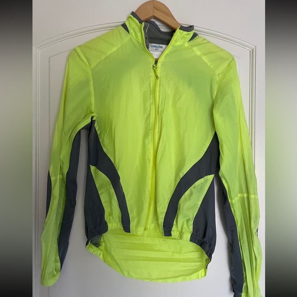 Pearl Izumi Neon Yellow and Gray Cycling Jacket
